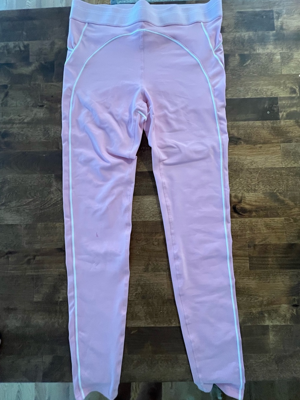 NEVER WORN Pink Active Leggings with Contrast Trim